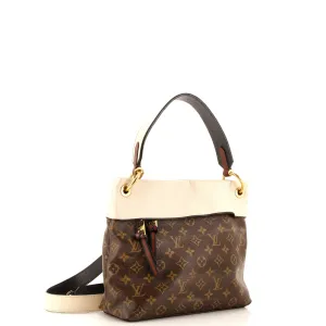Designer Tuileries Besace Bag Monogram Canvas with Leather