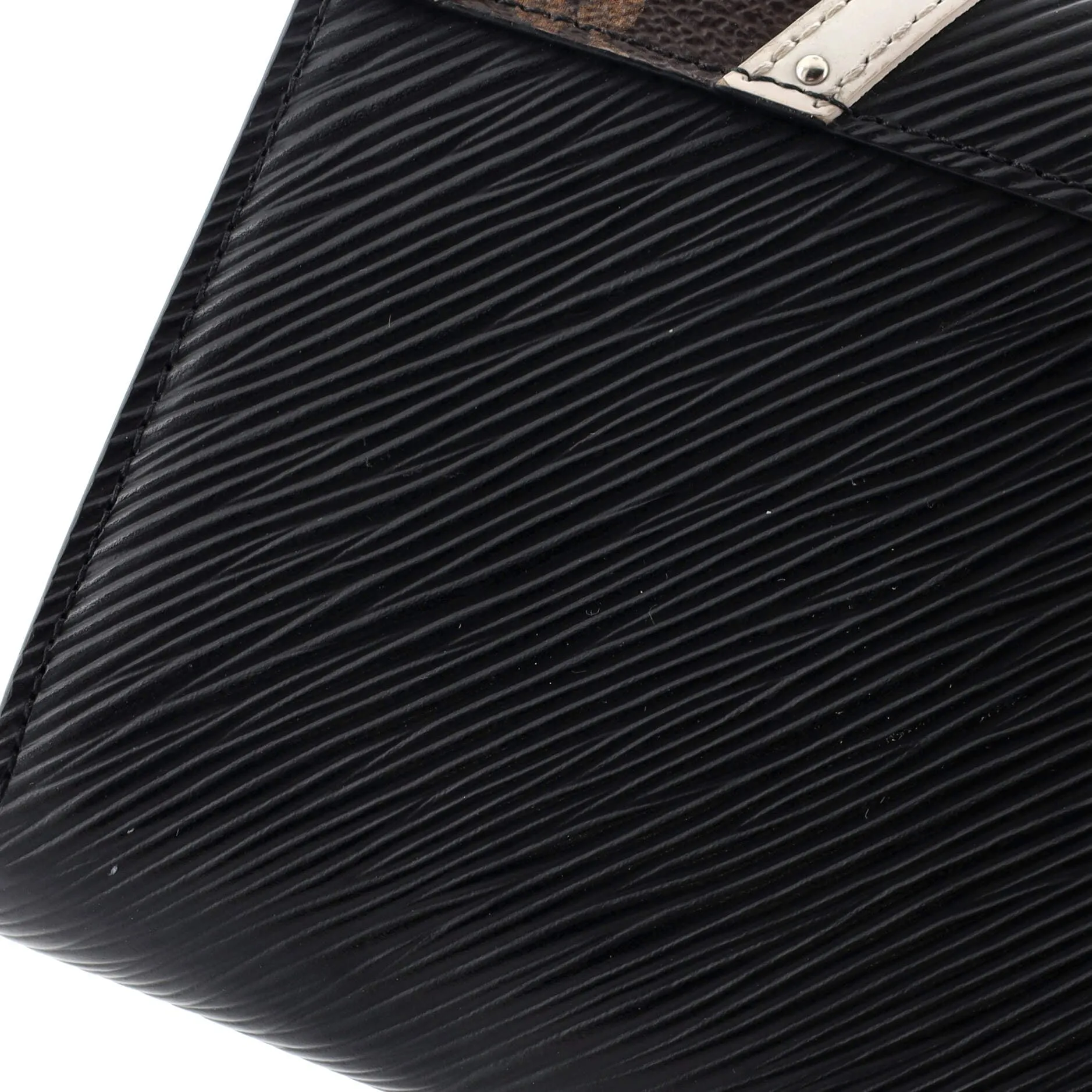 Designer Twist Chain Wallet Epi Leather with Monogram Canvas and Studded Leather