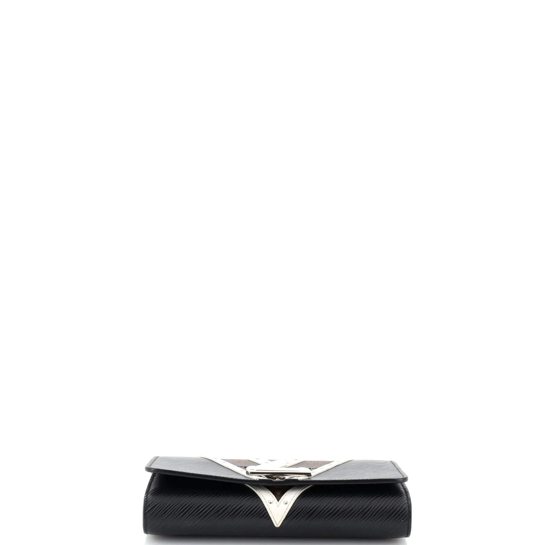 Designer Twist Chain Wallet Epi Leather with Monogram Canvas and Studded Leather