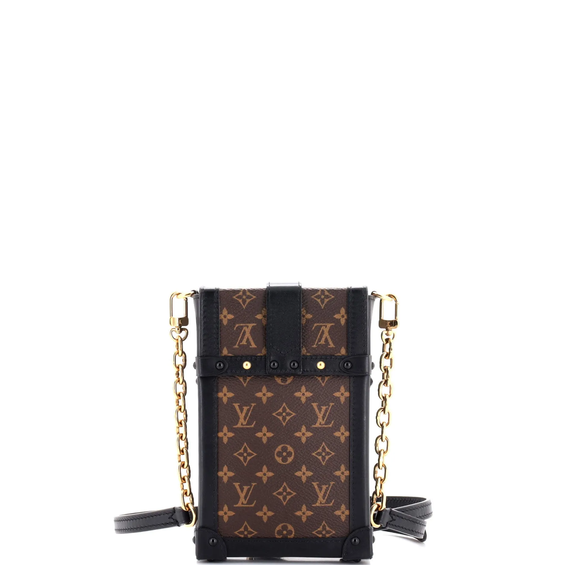 Designer Vertical Trunk Pochette Monogram Canvas