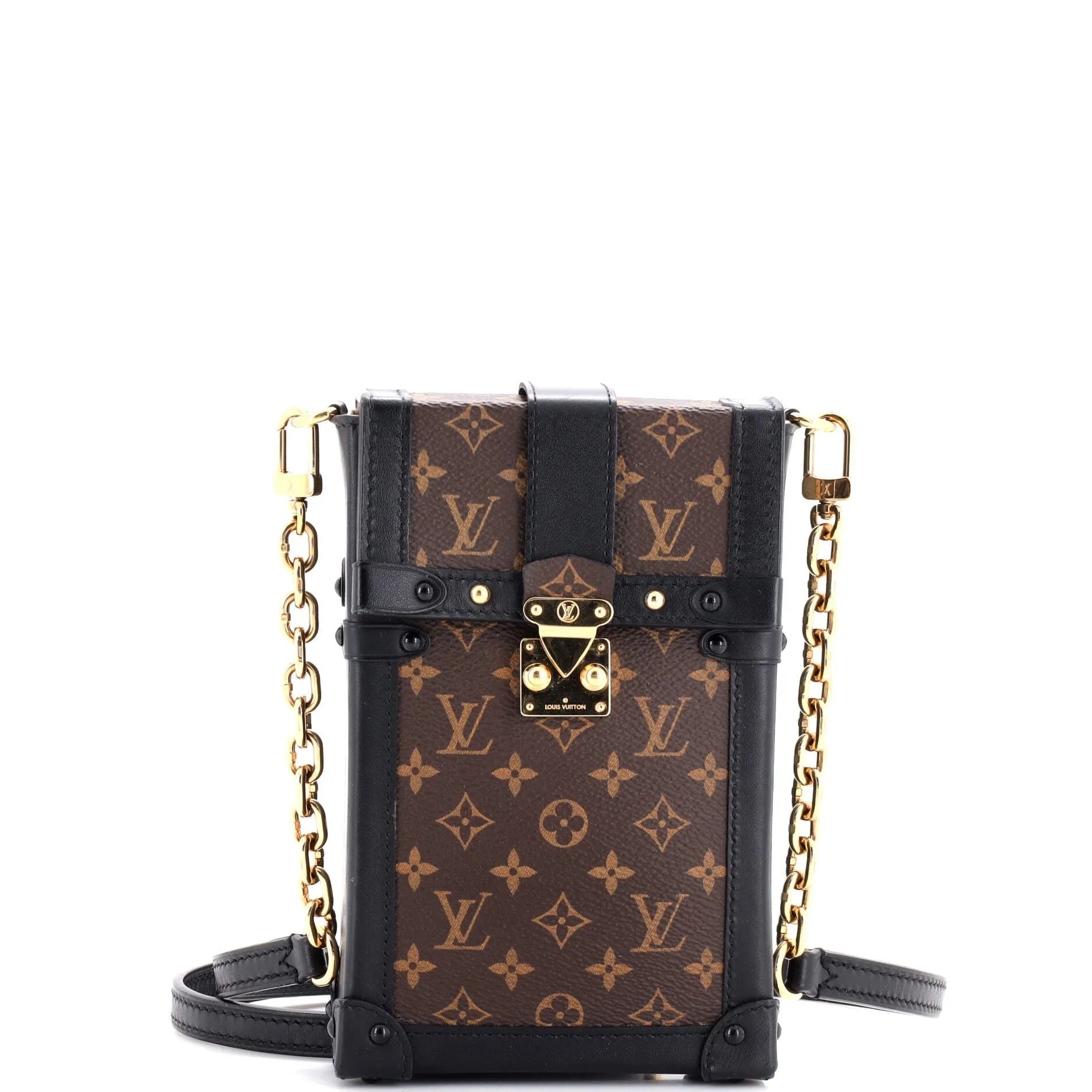 Designer Vertical Trunk Pochette Monogram Canvas