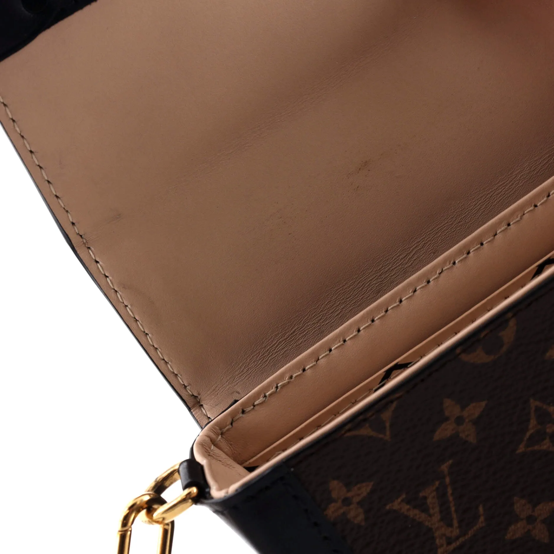 Designer Vertical Trunk Pochette Monogram Canvas