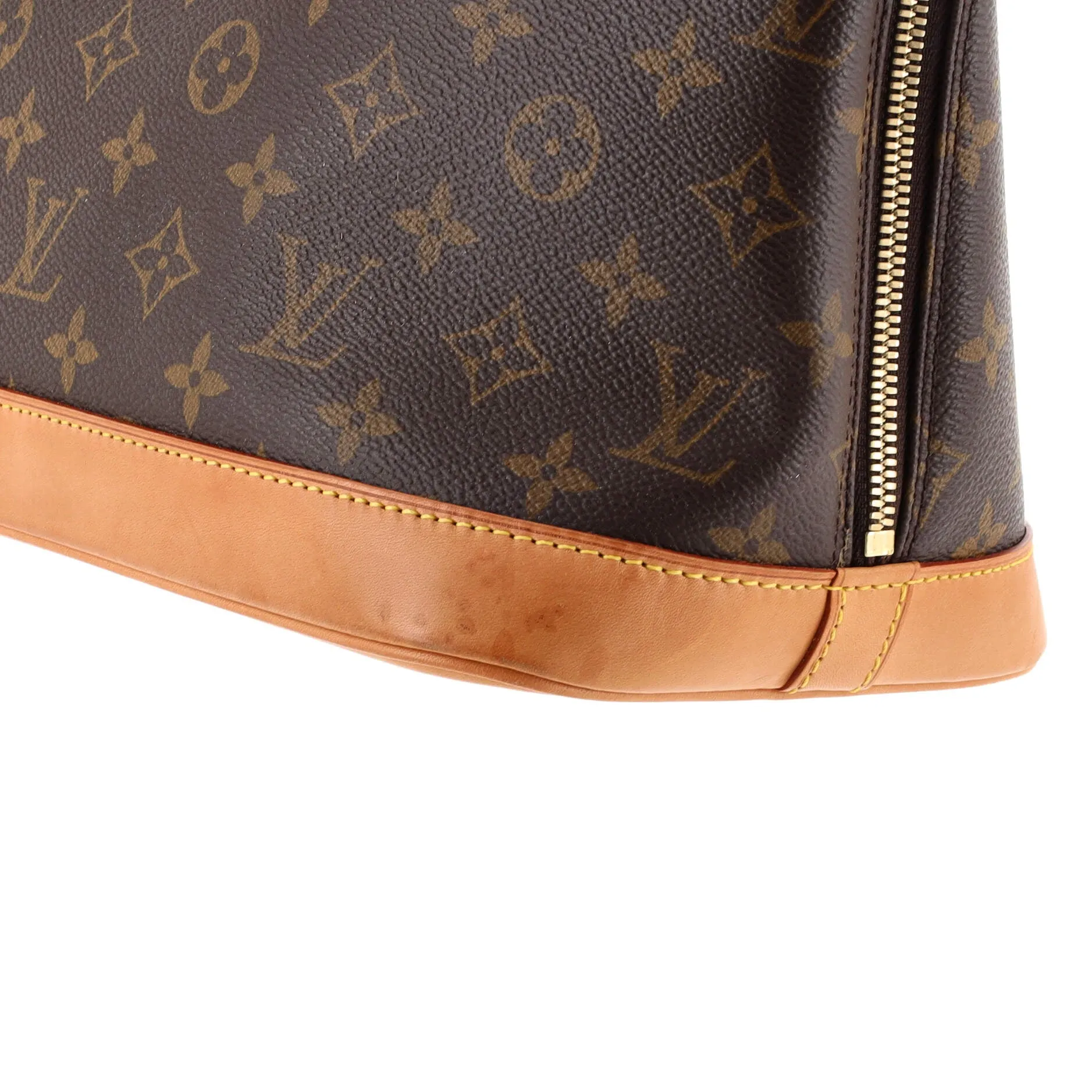 Designer Vintage Alma Handbag Monogram Canvas PM