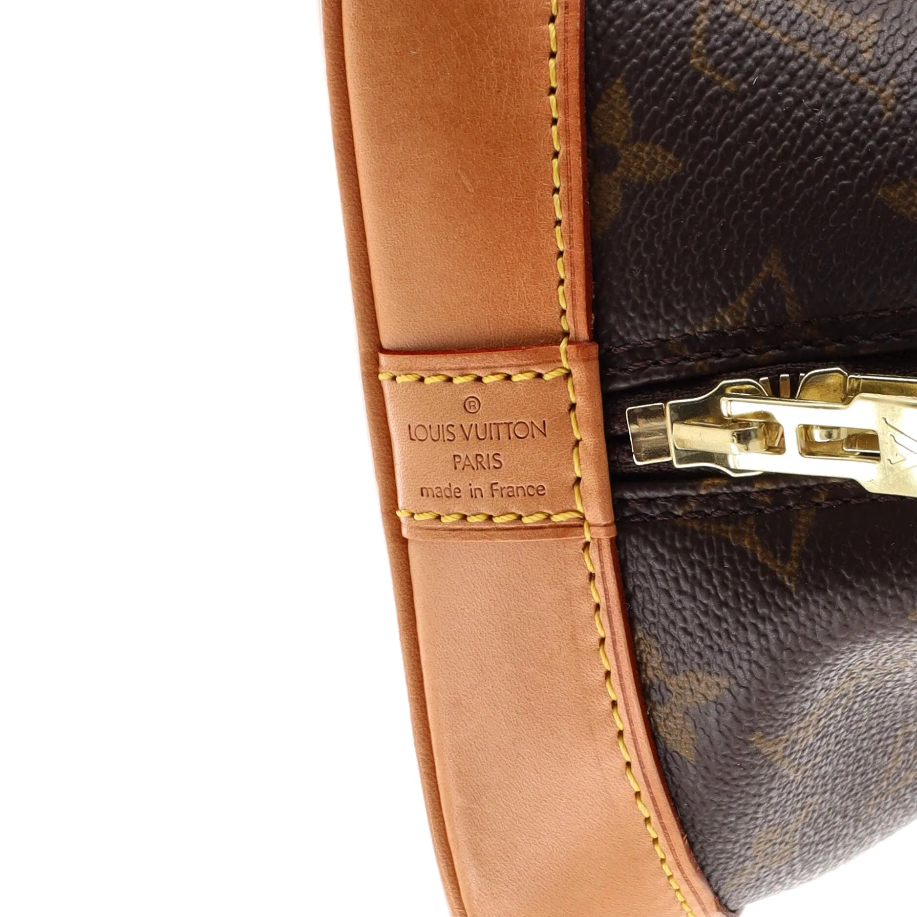 Designer Vintage Alma Handbag Monogram Canvas PM