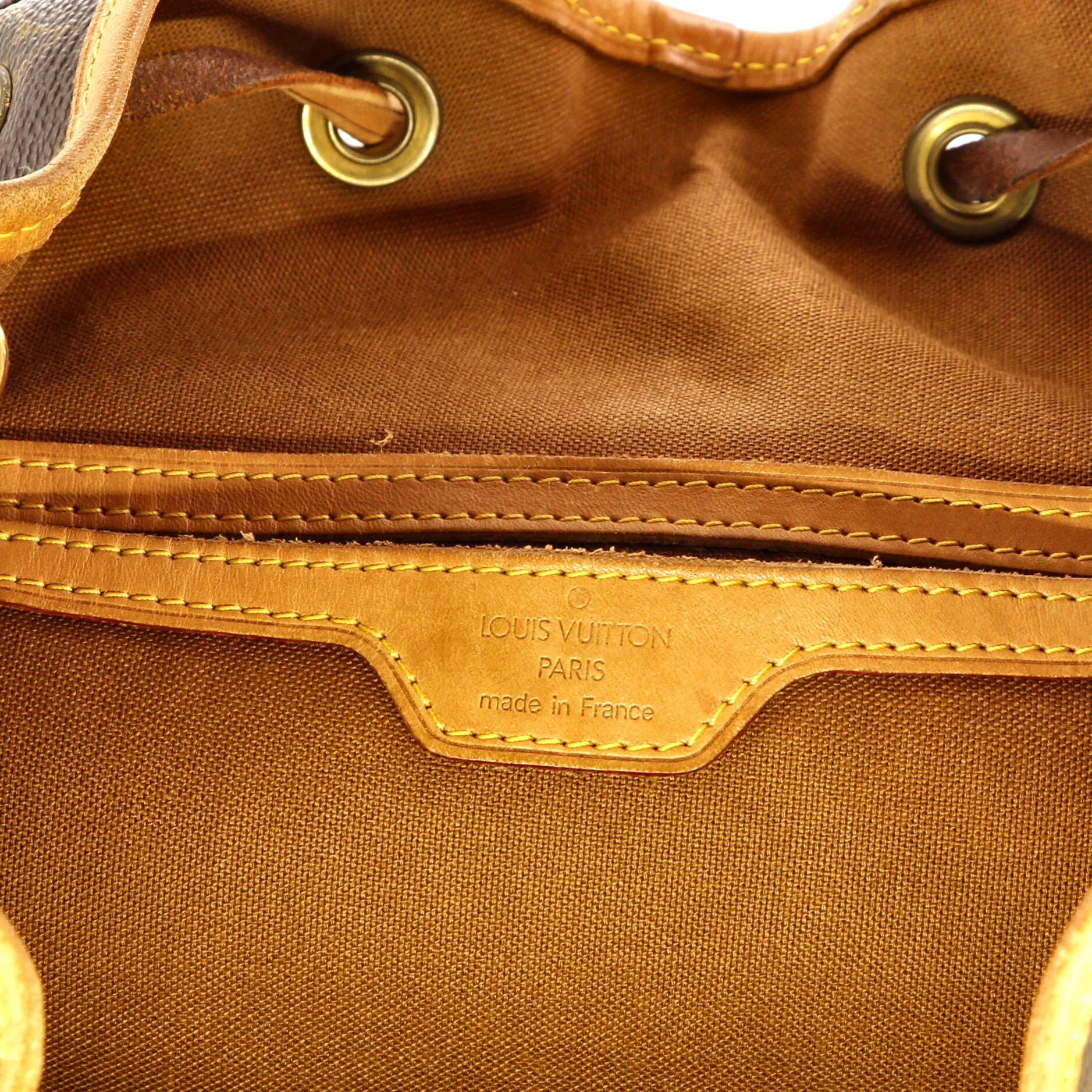 Designer Vintage Montsouris Backpack Monogram Canvas GM