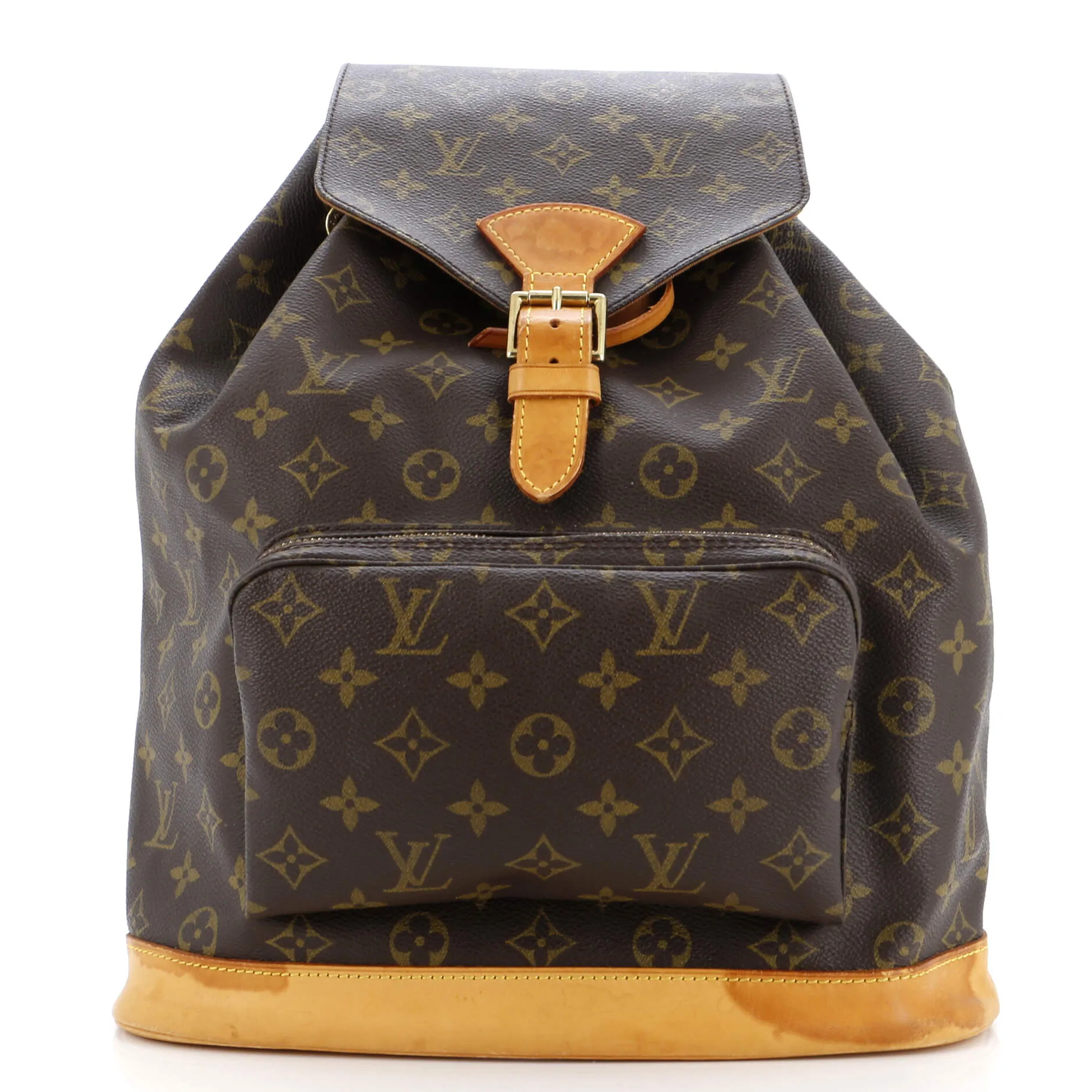 Designer Vintage Montsouris Backpack Monogram Canvas GM