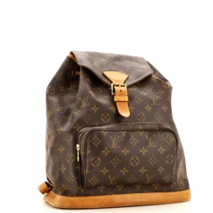 Designer Vintage Montsouris Backpack Monogram Canvas GM