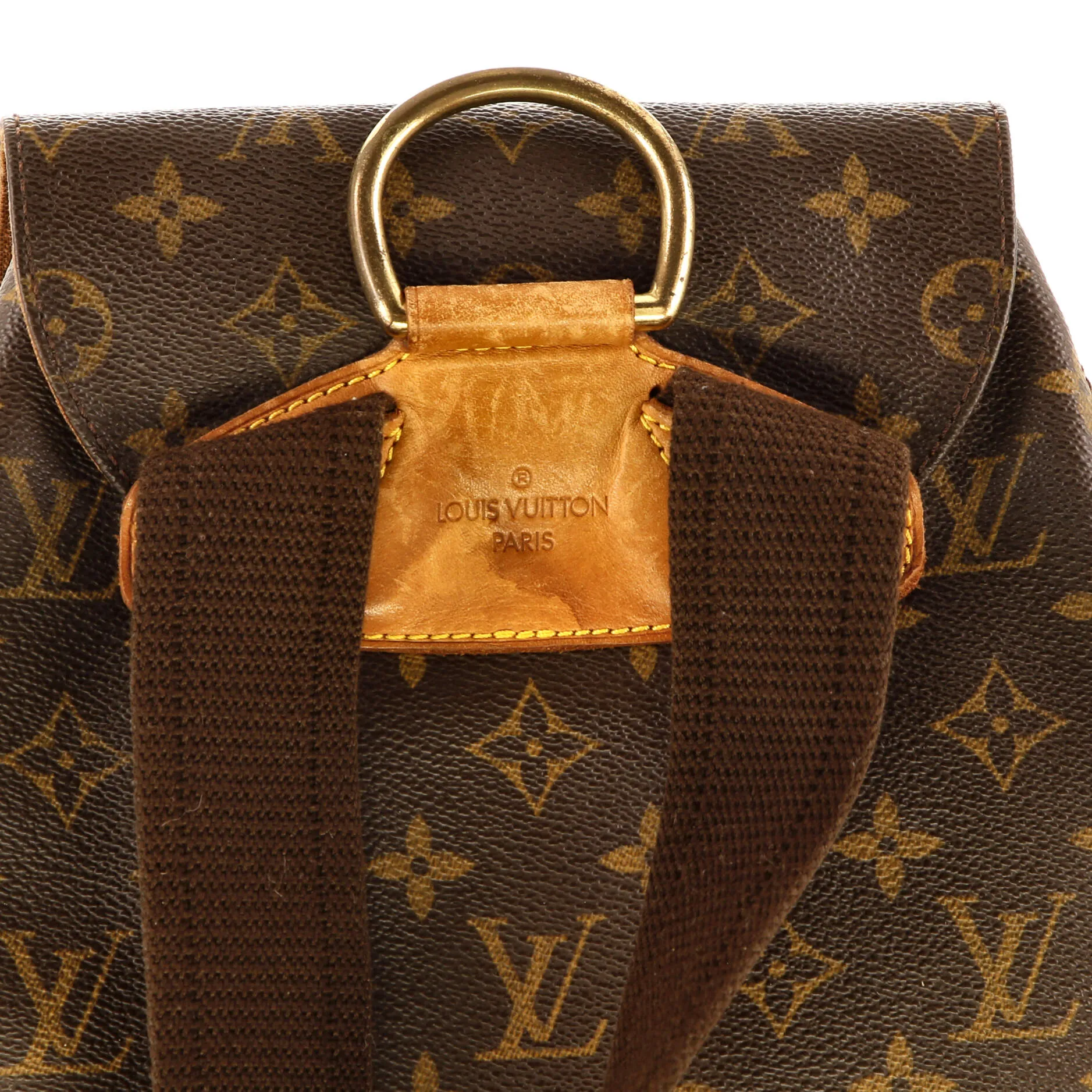 Designer Vintage Montsouris Backpack Monogram Canvas GM