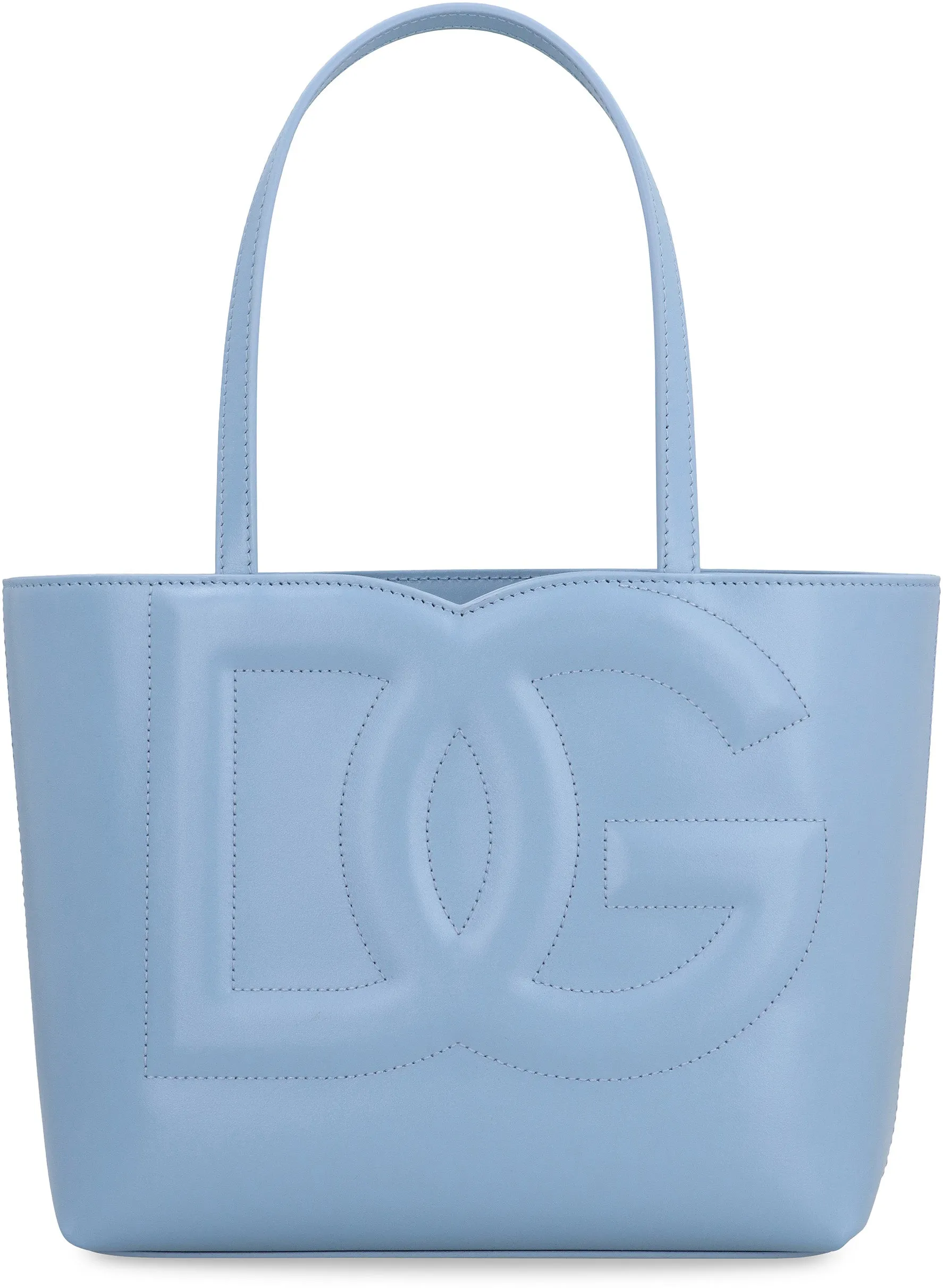 DG Logo piccola Smooth leather tote bag