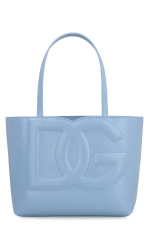 DG Logo piccola Smooth leather tote bag