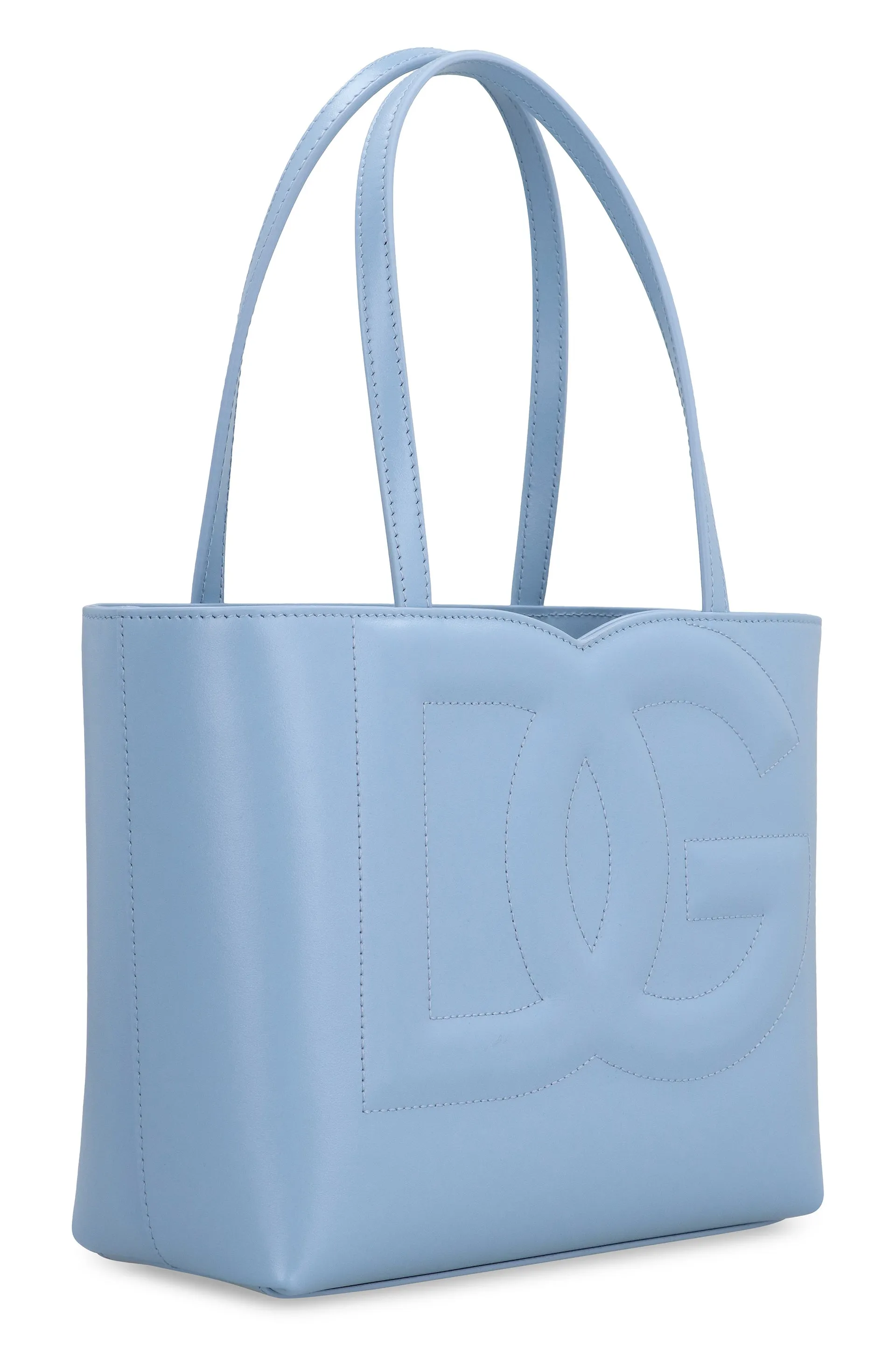 DG Logo piccola Smooth leather tote bag