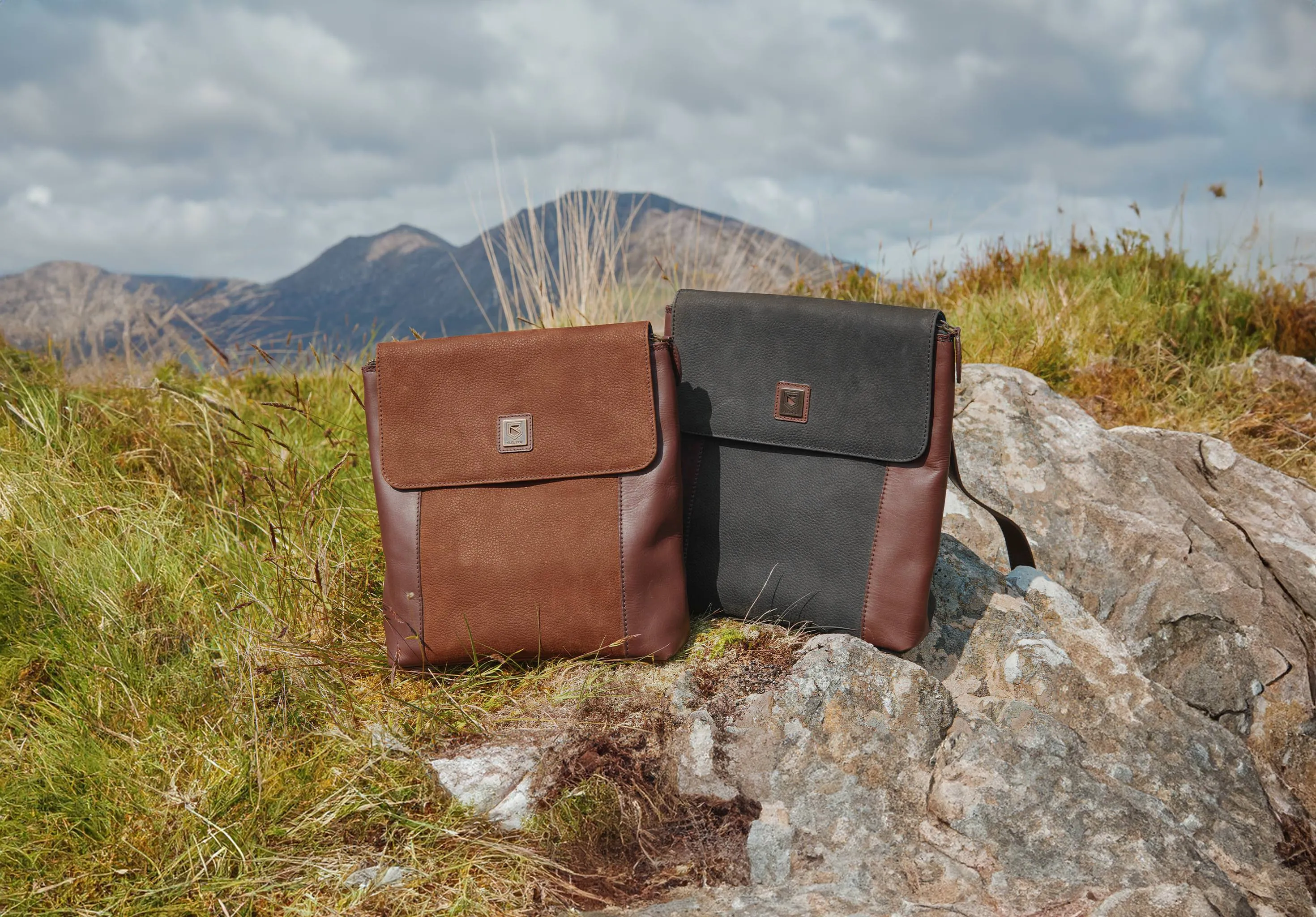 Dingle Convertible Leather Backpack - Walnut