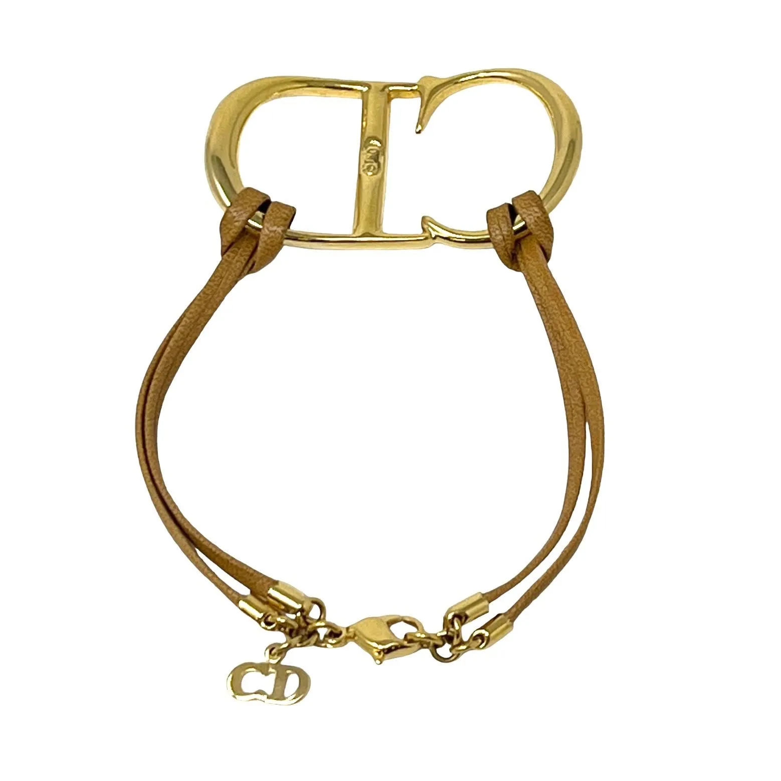 Dior Jumbo Logo Leather Bracelet