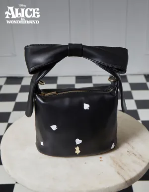 Disney Alice in Wonderland Off To Wonderland Top Handle Bag (Black)