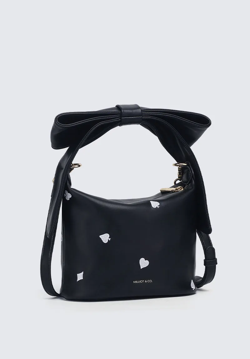 Disney Alice in Wonderland Off To Wonderland Top Handle Bag (Black)