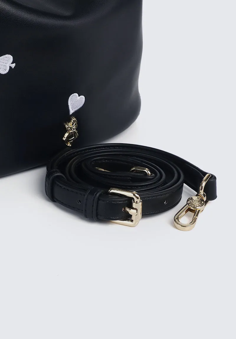 Disney Alice in Wonderland Off To Wonderland Top Handle Bag (Black)