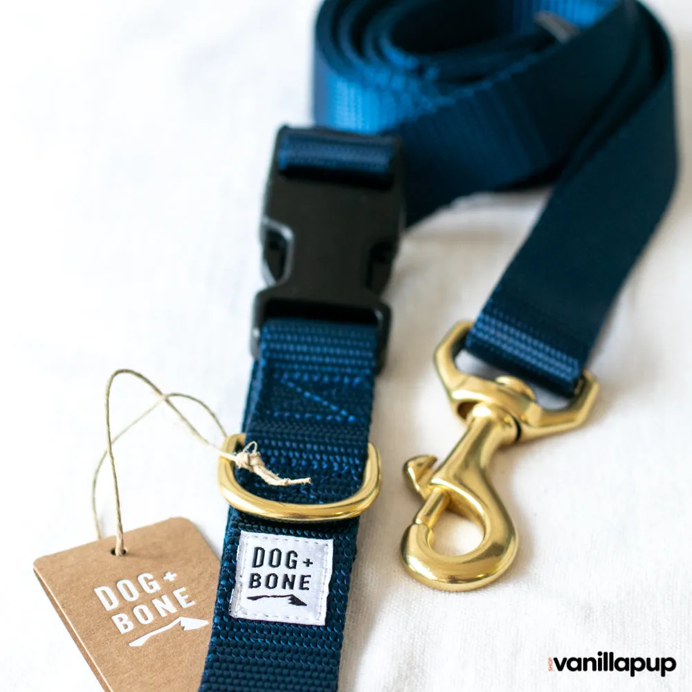Dog   Bone Multi-way Adjustable Leash | Navy