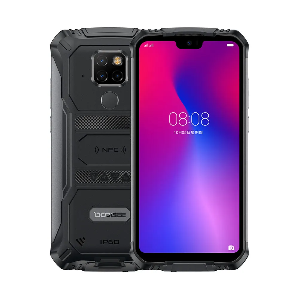 Doogee S68 Pro Cellphone Helio P70 Octa-core 6GB 128GB Memory 21MP 16MP 8MP 8MP Camera 5.84"" IPS Display 6300mAh 12V/2A Charge Smartphone Black_Russian version
