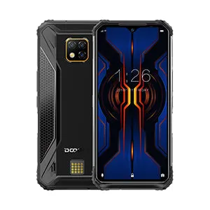 DOOGEE S95 Pro Mobile Phone IP68/IP69K Waterproof 6.3inch Smartphone 5150mAh Helio P90 CPU 8GB RAM 128GB ROM 48MP 16MP 8MP Camera Android 9.0 Pie System Black_European version