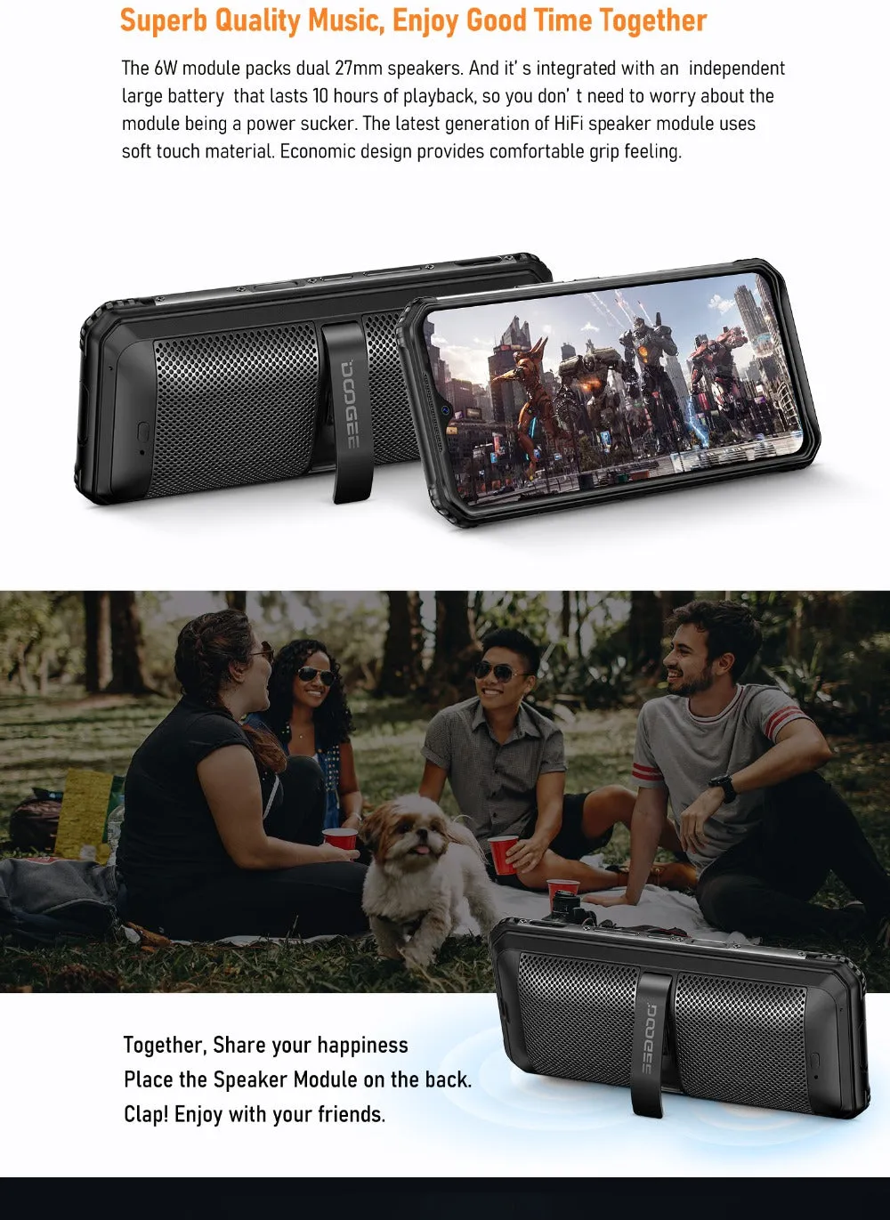 DOOGEE S95 Pro Mobile Phone IP68/IP69K Waterproof 6.3inch Smartphone 5150mAh Helio P90 CPU 8GB RAM 128GB ROM 48MP 16MP 8MP Camera Android 9.0 Pie System Black_European version
