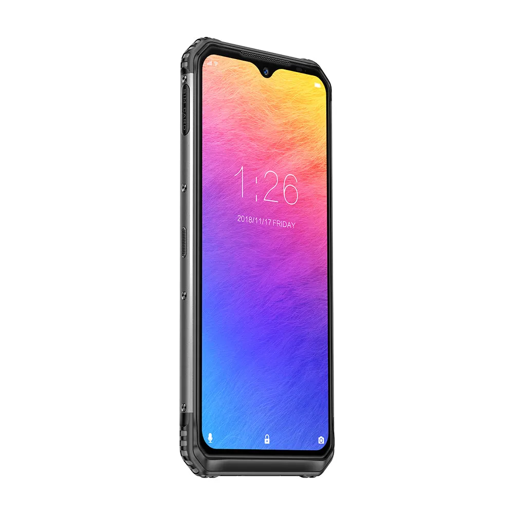 DOOGEE S95 Pro Mobile Phone IP68/IP69K Waterproof 6.3inch Smartphone 5150mAh Helio P90 CPU 8GB RAM 128GB ROM 48MP 16MP 8MP Camera Android 9.0 Pie System Black_European version