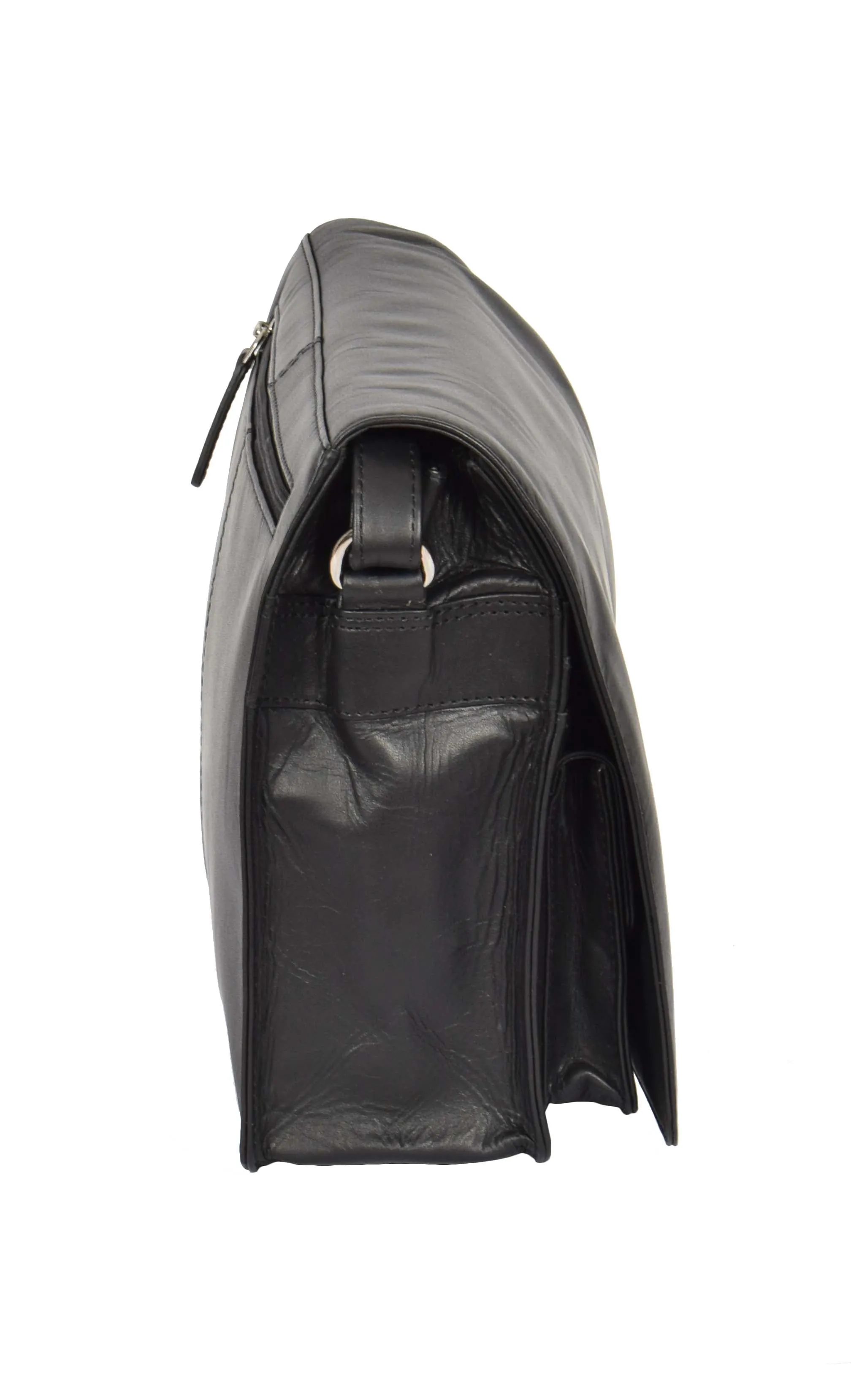 DR363 Women's Leather Cross Body Bag Black