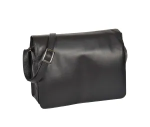 DR363 Women's Leather Cross Body Bag Black