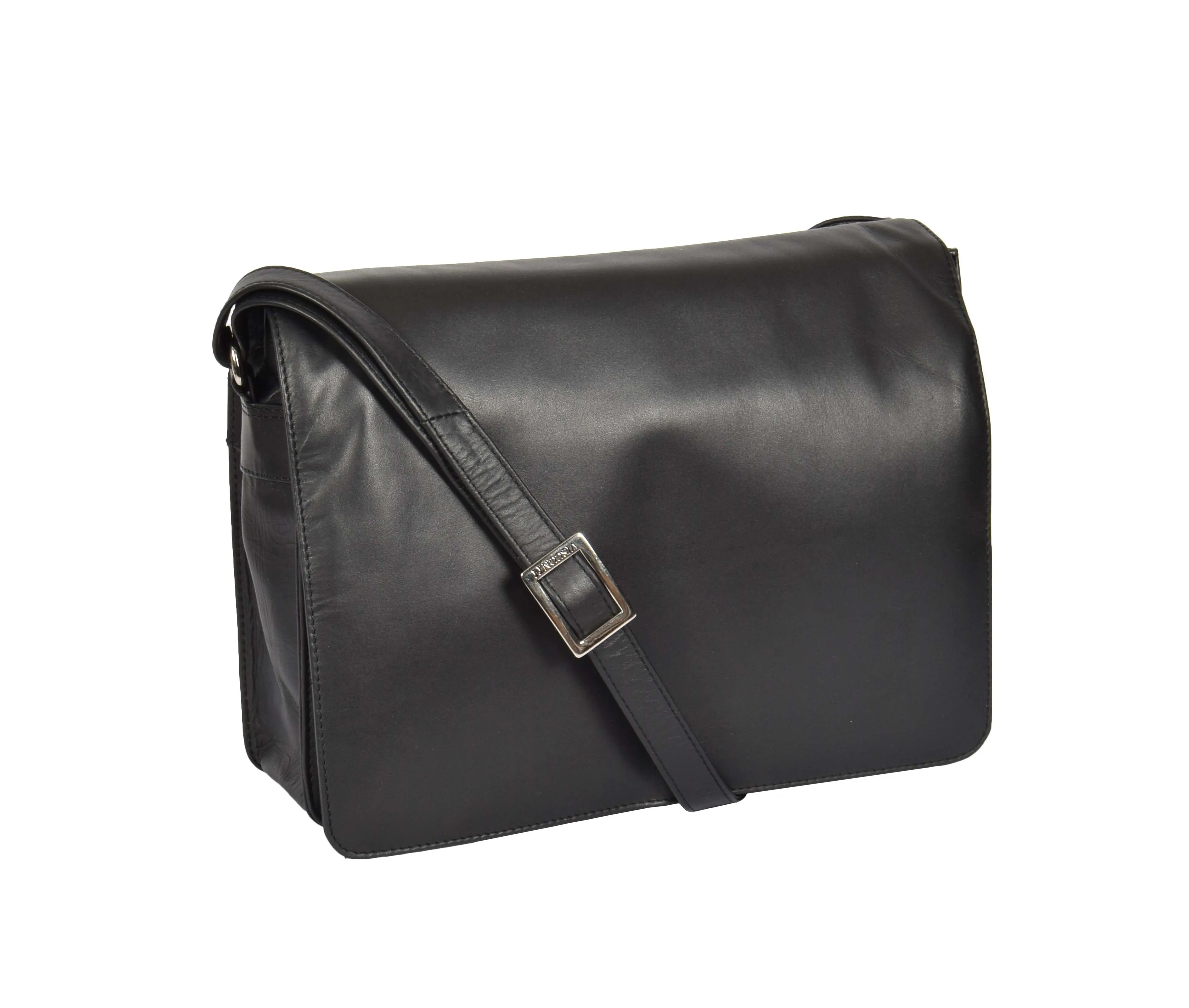 DR363 Women's Leather Cross Body Bag Black