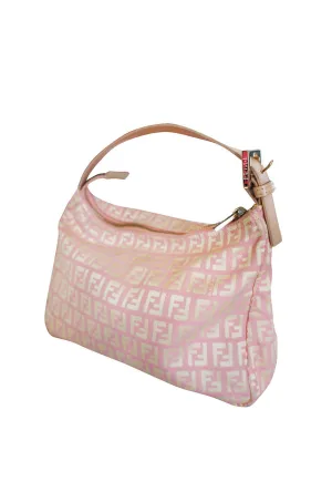 Early 2000s Pink and Gold Fendi Logo Mini Bag