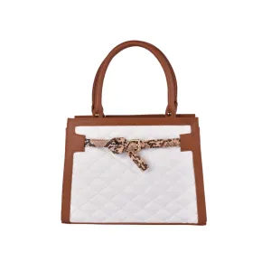 Embossed Leather Handbag
