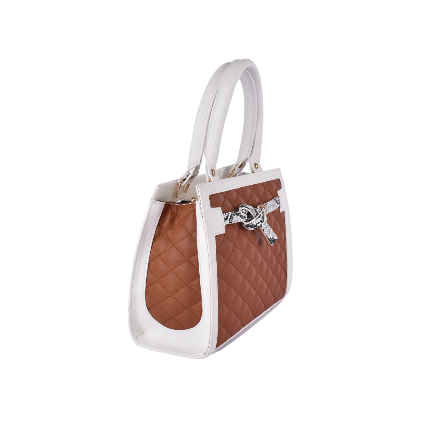 Embossed Leather Handbag