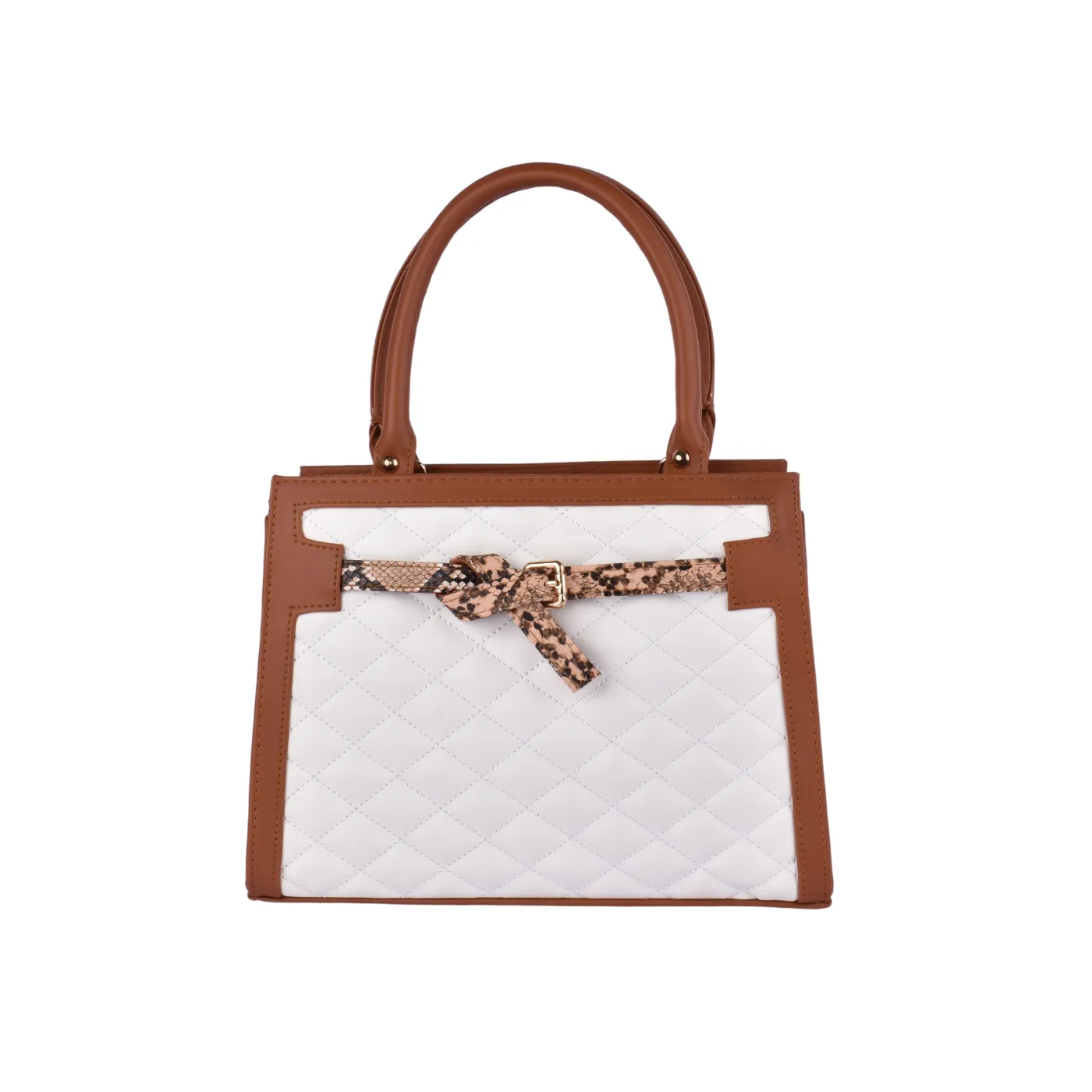Embossed Leather Handbag