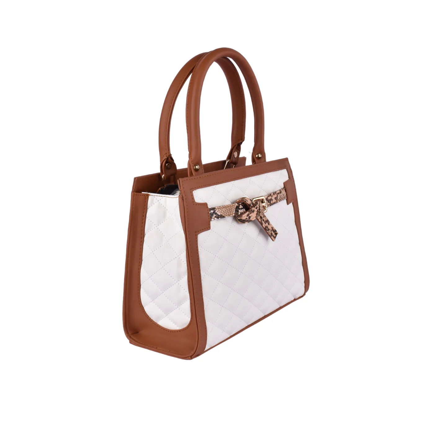 Embossed Leather Handbag