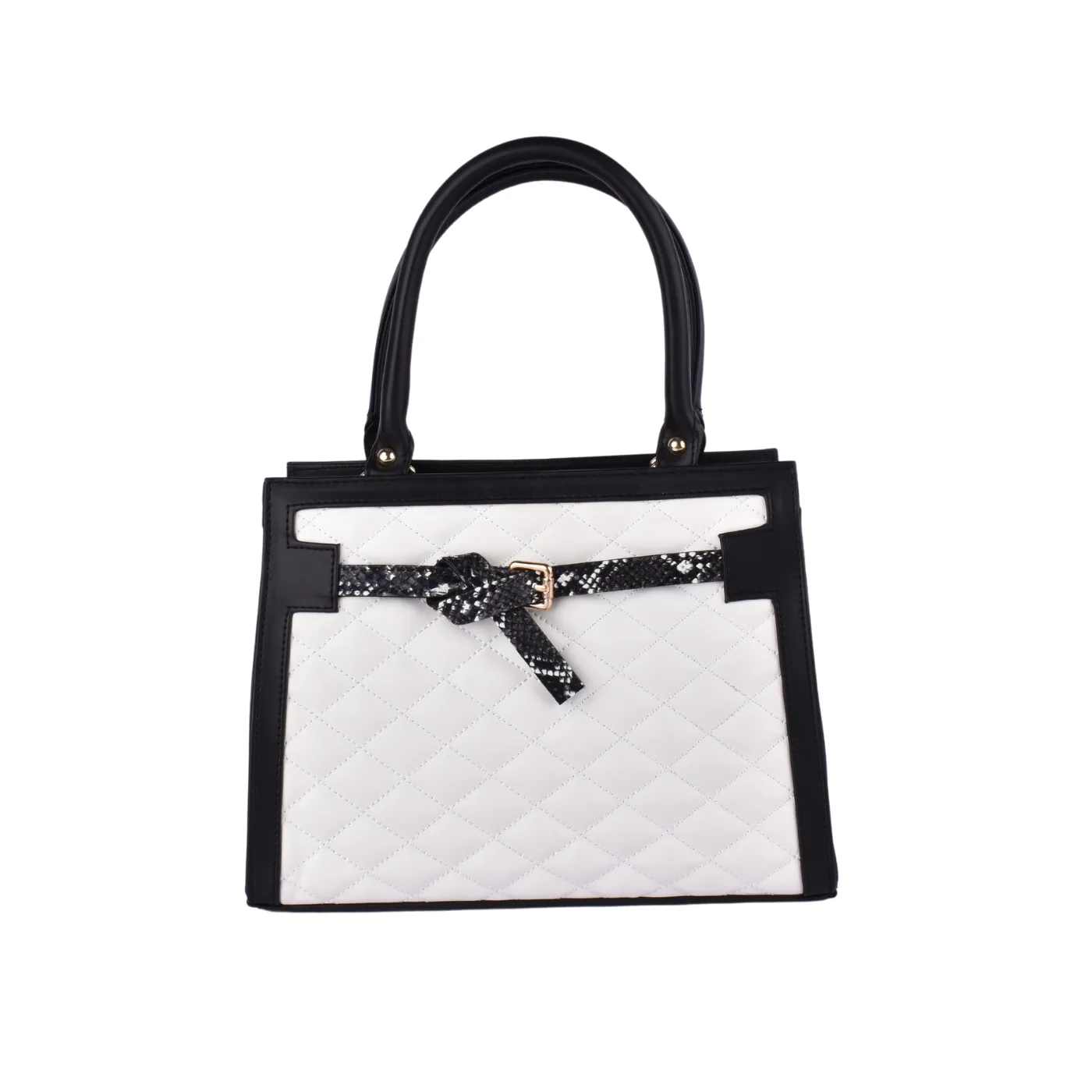 Embossed Leather Handbag