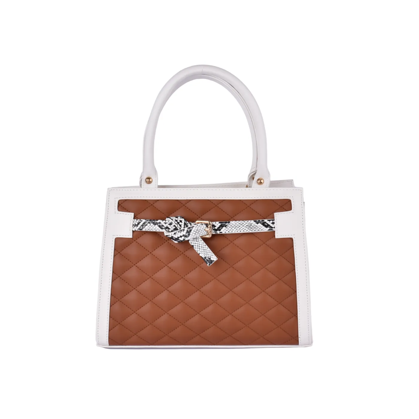 Embossed Leather Handbag