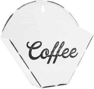 Enamelware Coffee Filter Holder (White, Cone-Shape, Case of 48)