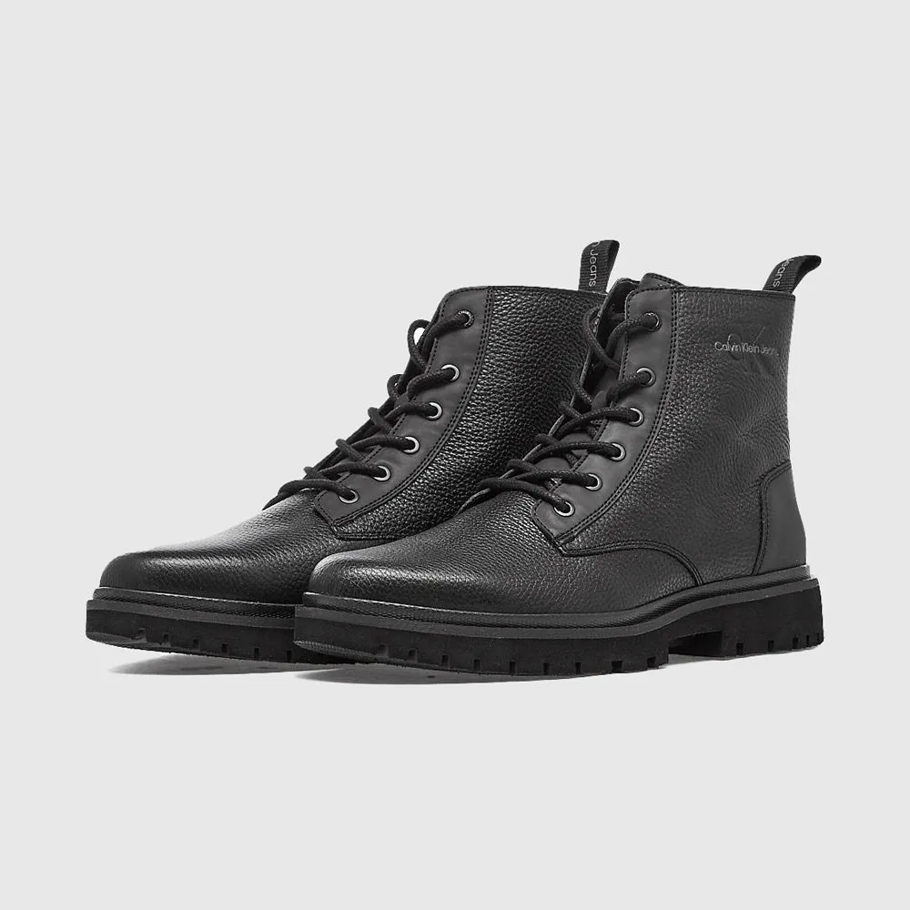 Eva Leather Boot - Black
