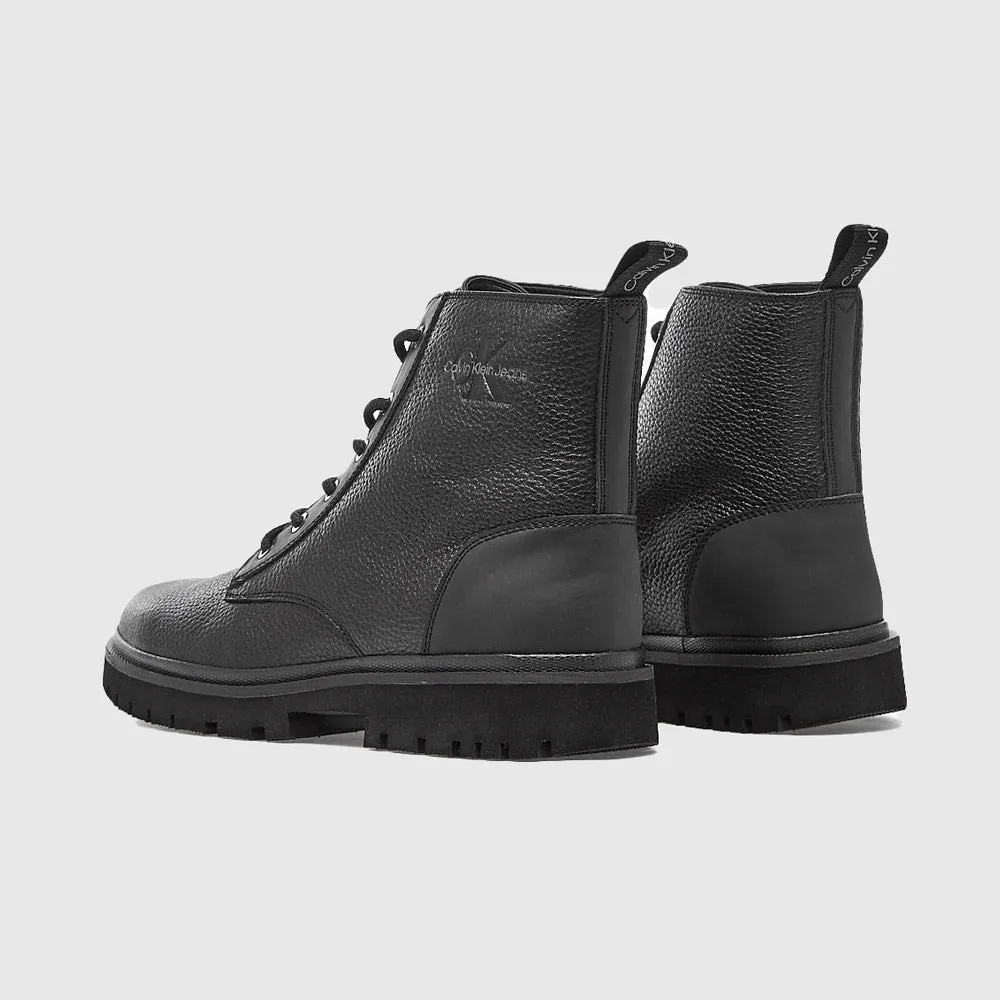 Eva Leather Boot - Black