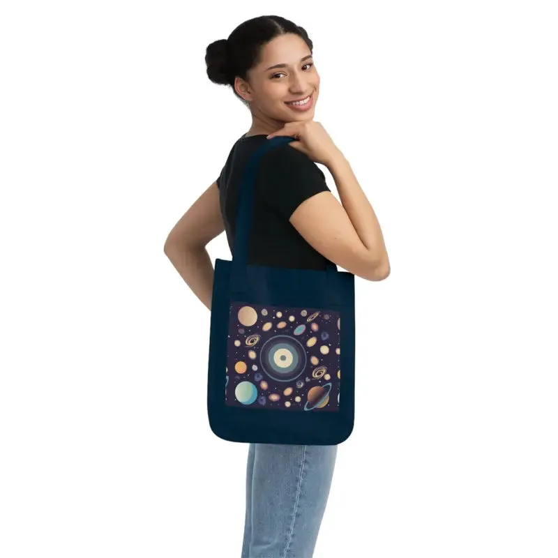 Explore the Universe with Organic Canvas Tote