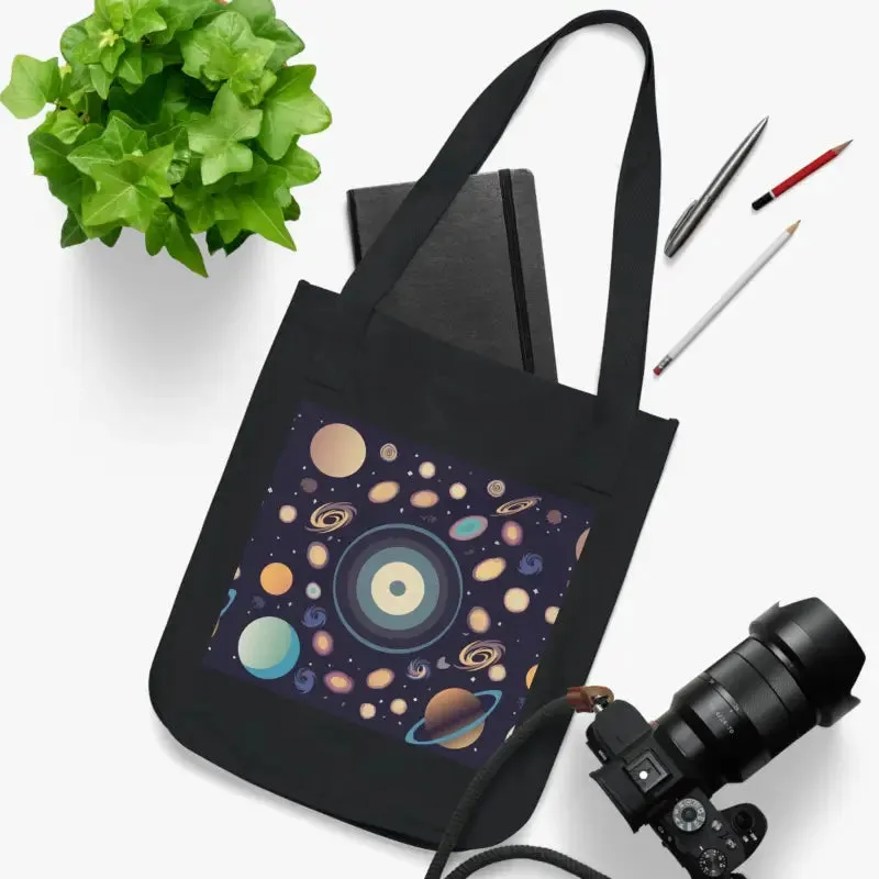 Explore the Universe with Organic Canvas Tote