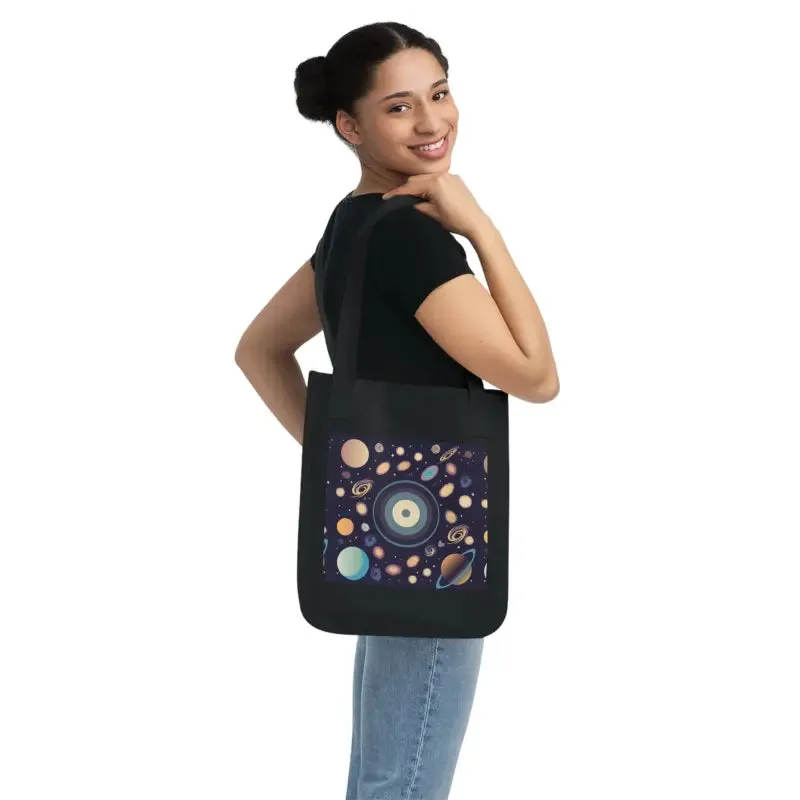 Explore the Universe with Organic Canvas Tote