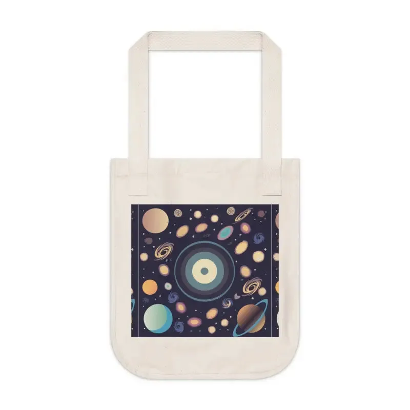 Explore the Universe with Organic Canvas Tote