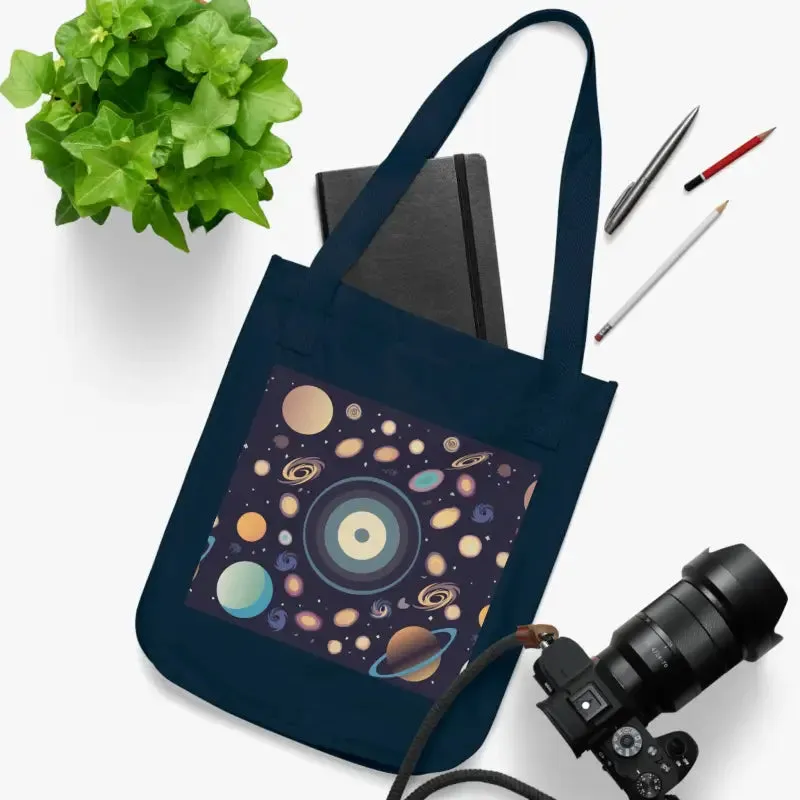 Explore the Universe with Organic Canvas Tote