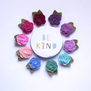 Felt 1 inch rose