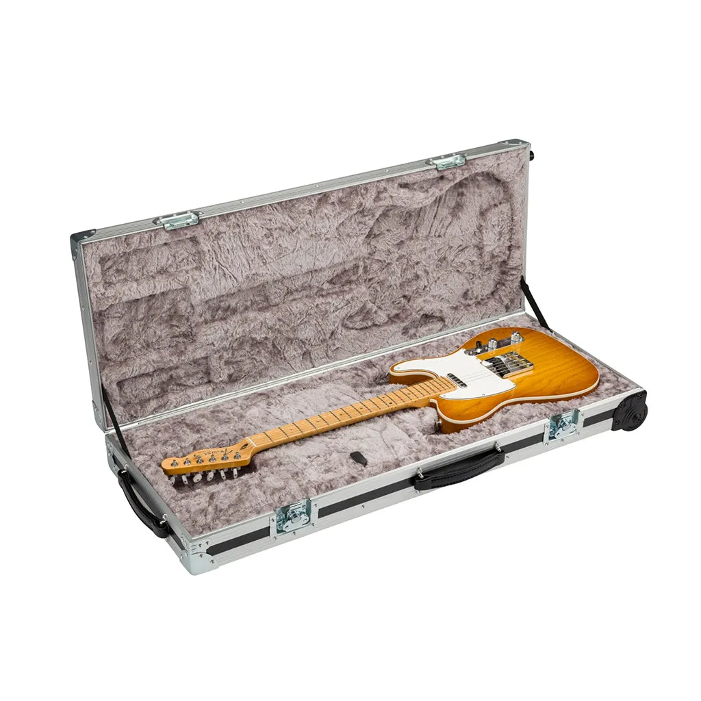 Fender CEO Flight Case with Wheels - Black and Silver