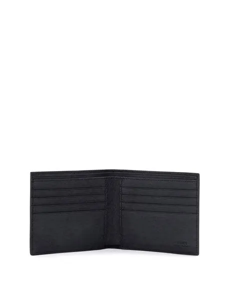 Fendi Monster Eyes Men's Wallet Black and White