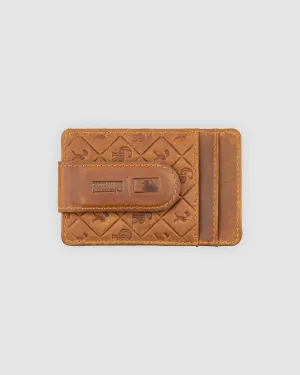 Flag Man Glove Leather Money Clip Wallet - Colorado Rockies