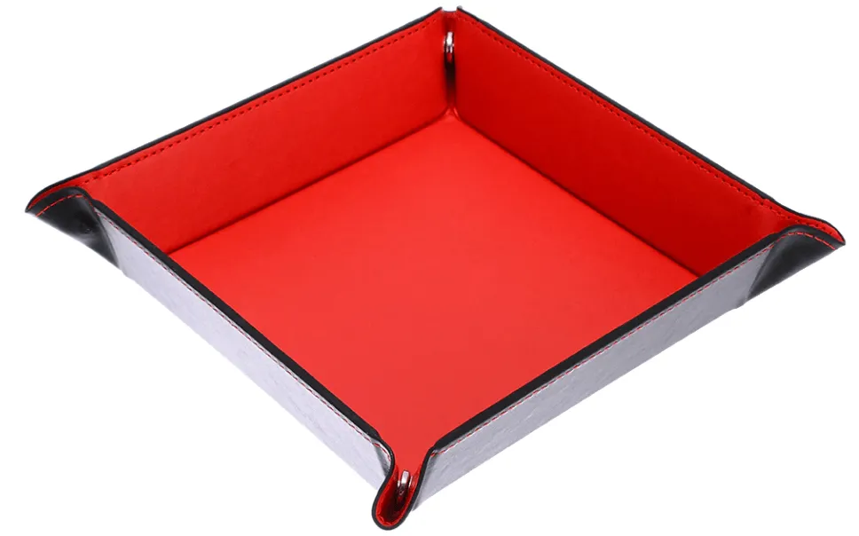 Folding Dice Tray - Red