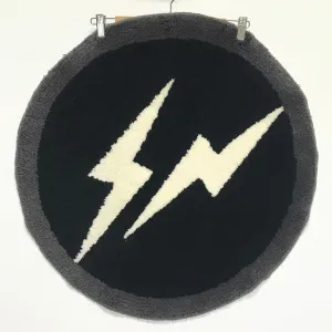 Fragment x G1950 Bolts Logo Rug Mat Black/White