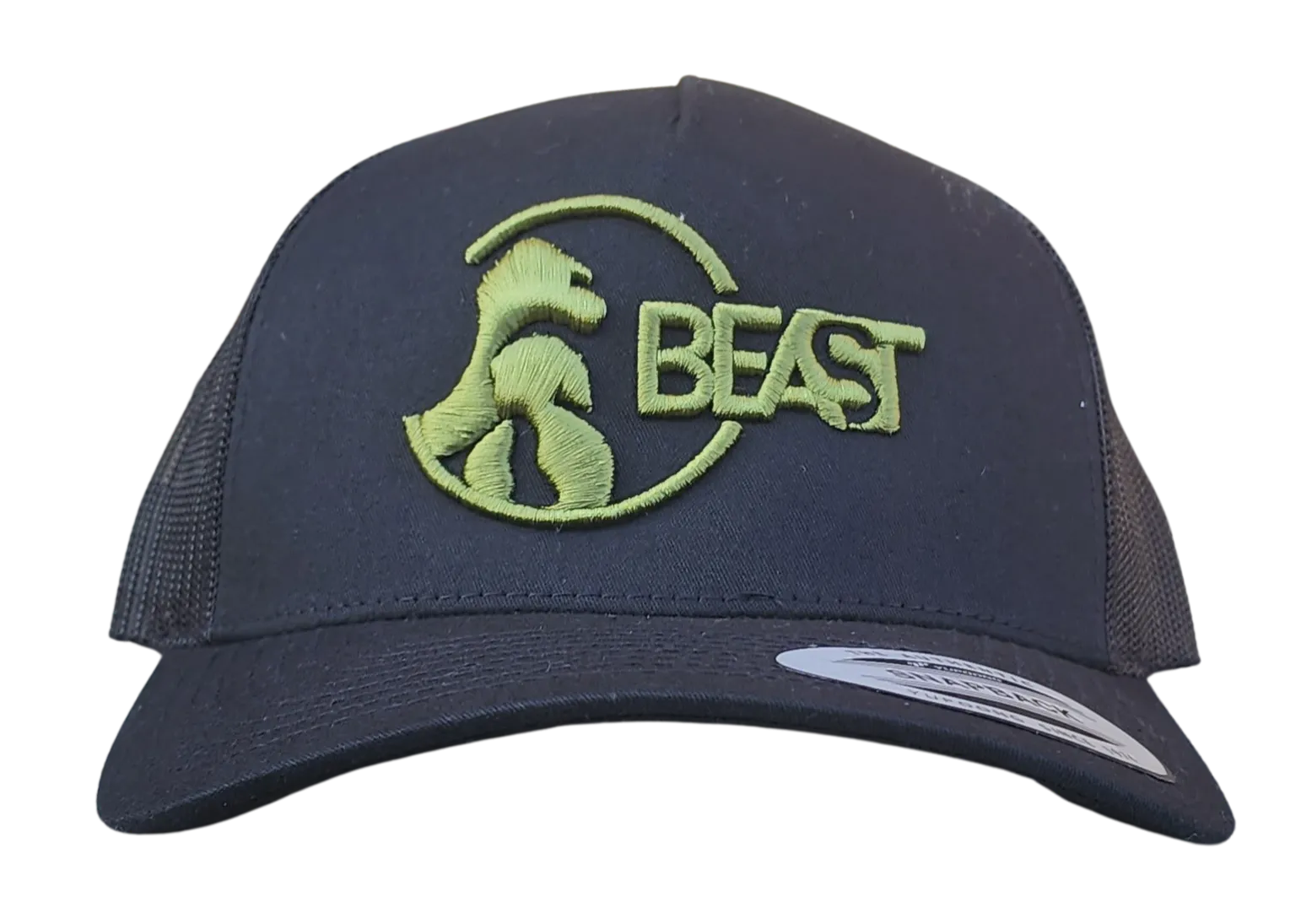 Gorilla Beast Black Trucker Mesh Snapback Cap (Various Logo Colors)